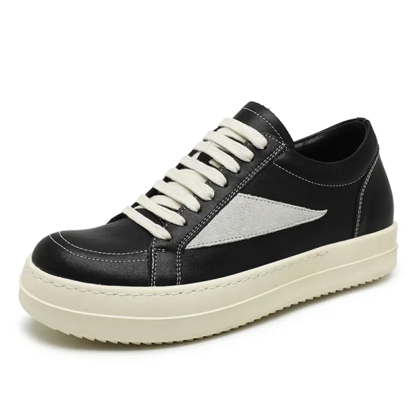 Platform Shoes Men's Shoes Spring and Summer New German Training Shoes Sports Casual Shoes Retro Black and White Fashion Shoes - Image 2