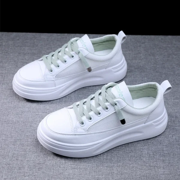 2025 Fashion Mesh Casual Shoes Flats Women Lace Up Dames Sneakers Platform Round Toe Zapatillas Casual Mujer for Summer Spring - Image 6