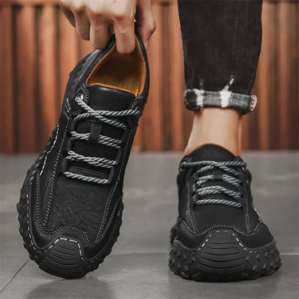 2025 New Luxury Men Sneakers Male Comfortable Outdoor Shoe High Quality All-match Business Shoes Leather Fashion Walking Shoes - Image 3