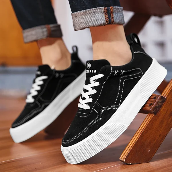 Men Sneakers Vulcanized Shoes Platform Lace Up Skateboarding Running Tennis Sports Shoes Casual Outdoor Jogging Shoes Male 39-44 - Image 3