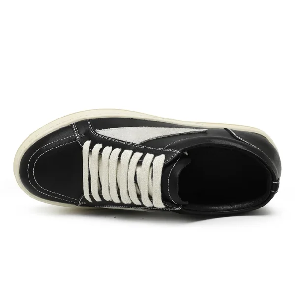 Platform Shoes Men's Shoes Spring and Summer New German Training Shoes Sports Casual Shoes Retro Black and White Fashion Shoes - Image 4