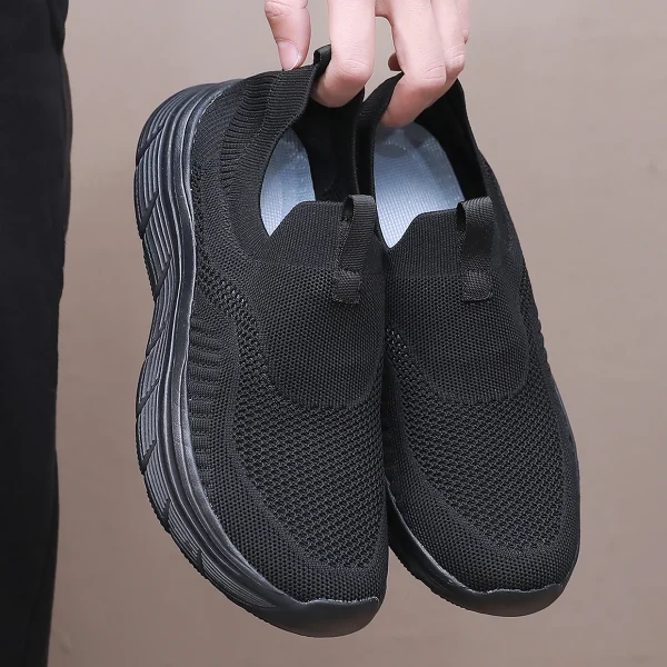 Loafer Men Shoes Summer Fashion Light Breathable Walking Sneakers Men Casual Shoes Zapatillas Hombre Black Footwear Size 39-46 - Image 4
