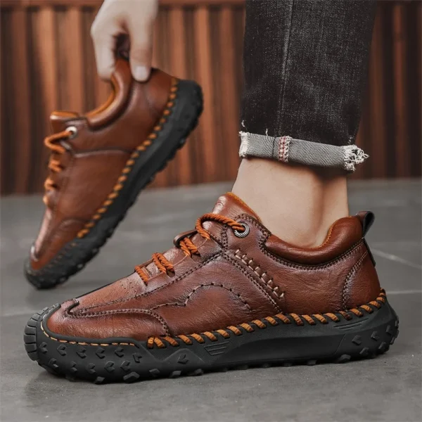 2025 New Luxury Men Sneakers Male Comfortable Outdoor Shoe High Quality All-match Business Shoes Leather Fashion Walking Shoes - Image 6